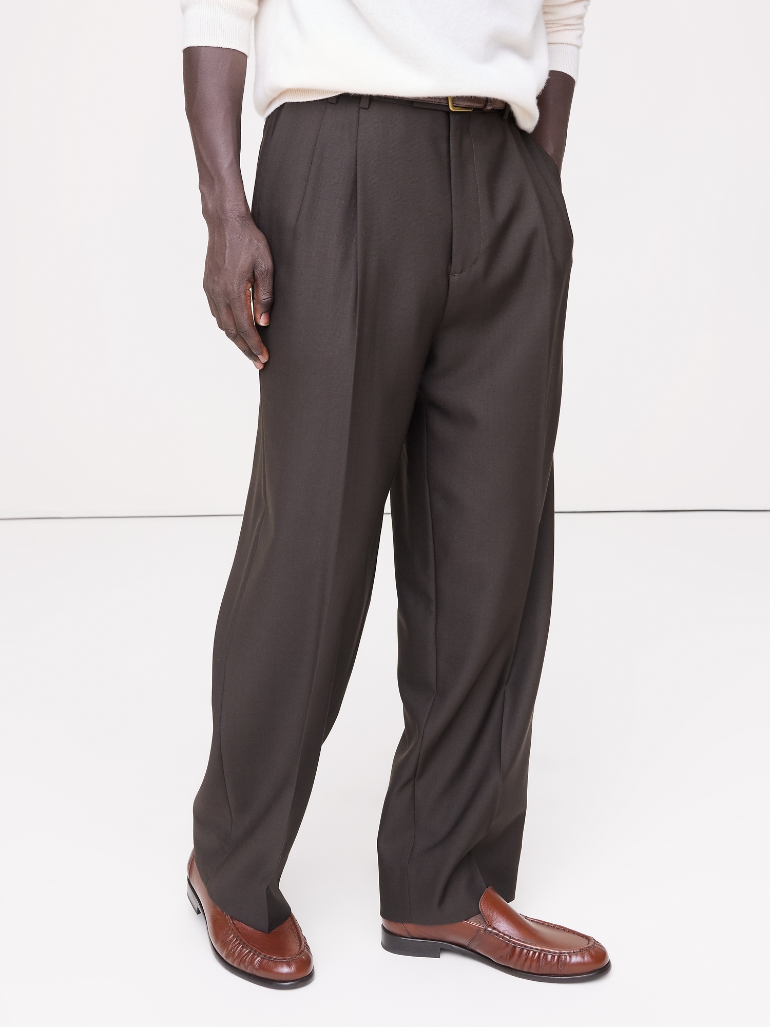 Image number 7 showing, Leather Moc-Toe Loafer