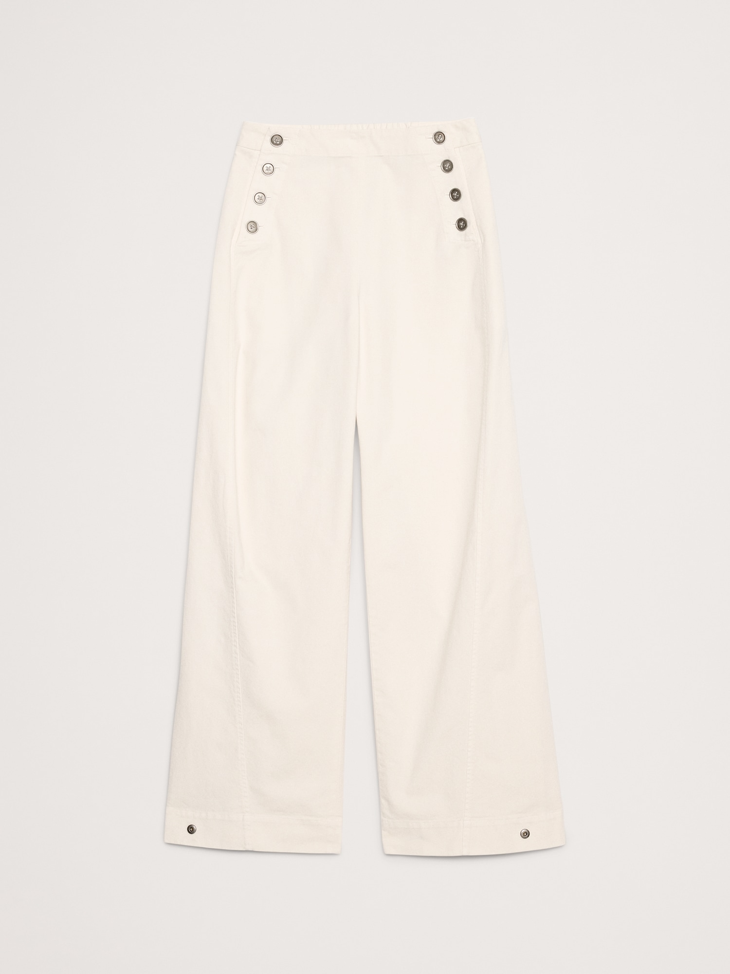 Image number 8 showing, High-Rise Stretch-Canvas Sailor Pant