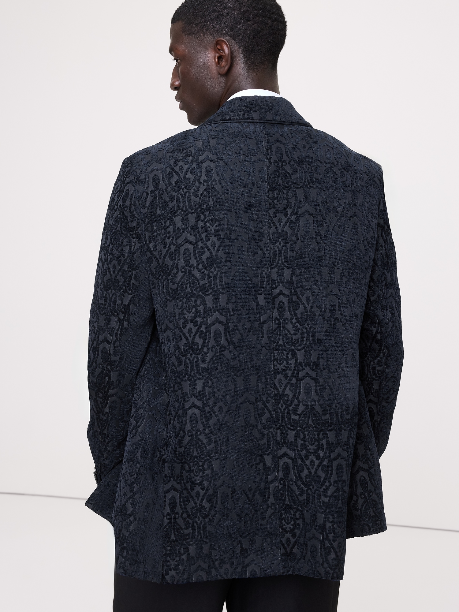 Image number 3 showing, Relaxed Jacquard Tuxedo Jacket