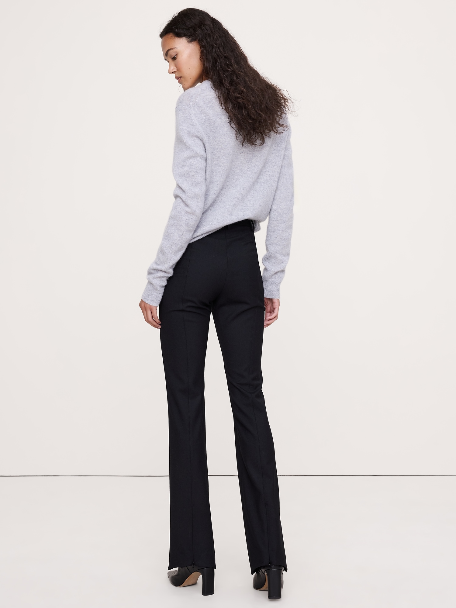 Image number 2 showing, High-Rise Skinny Puddle Flannel Pant