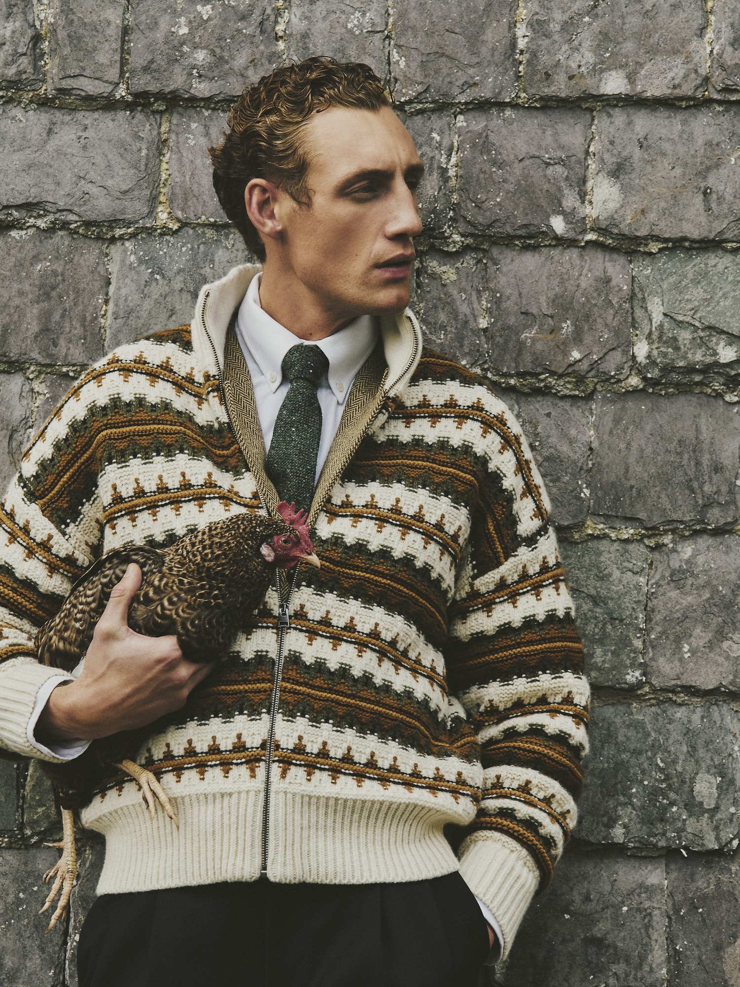 Image number 6 showing, Fairisle Merino-Blend Sweater Jacket