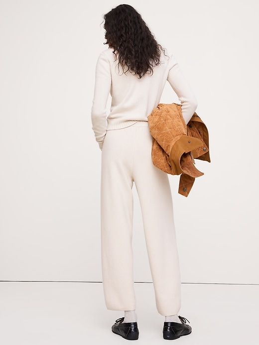 Merino-Cotton Barrel Sweater Pant