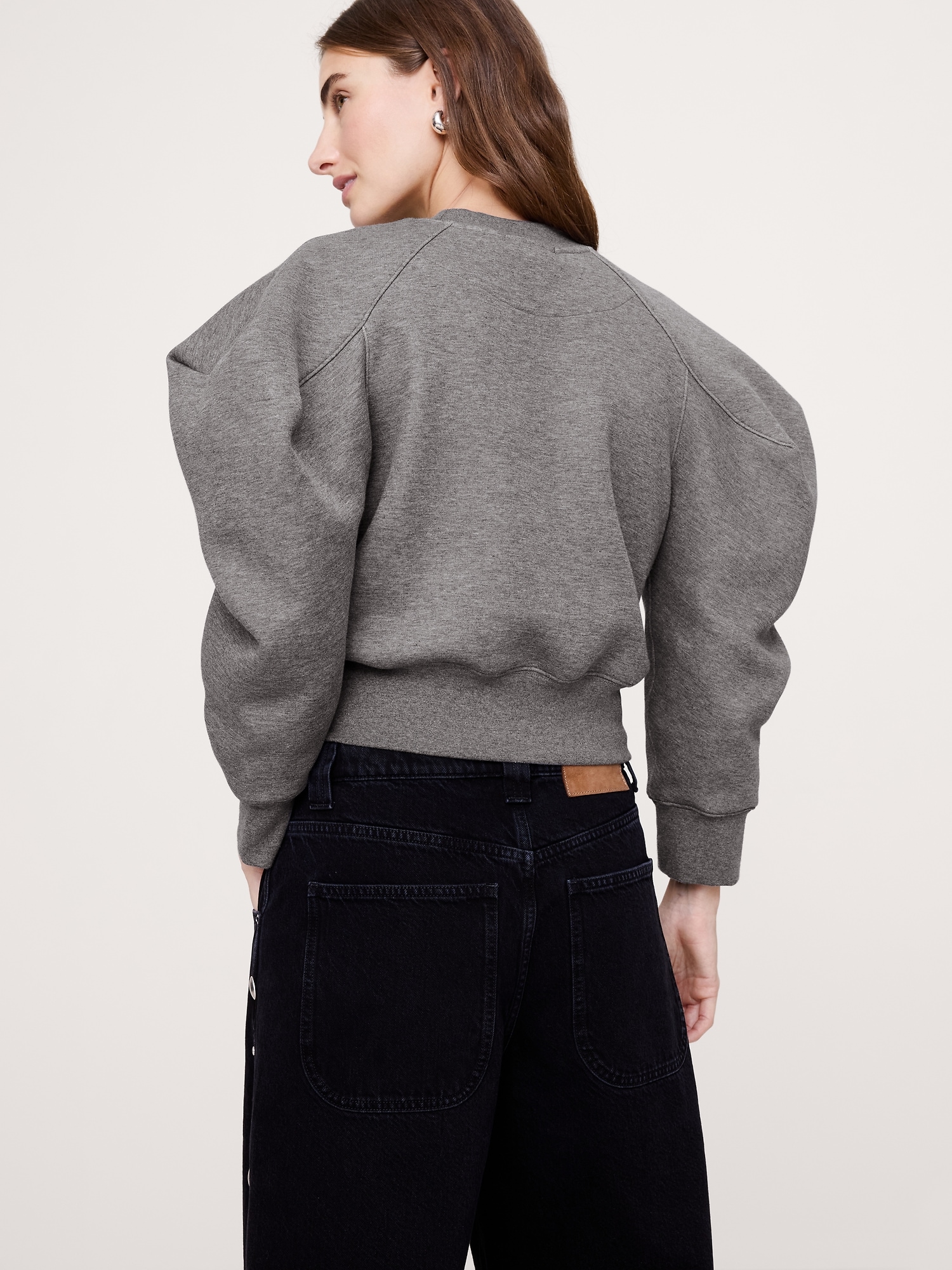 Image number 2 showing, Puff-Sleeve Sweatshirt