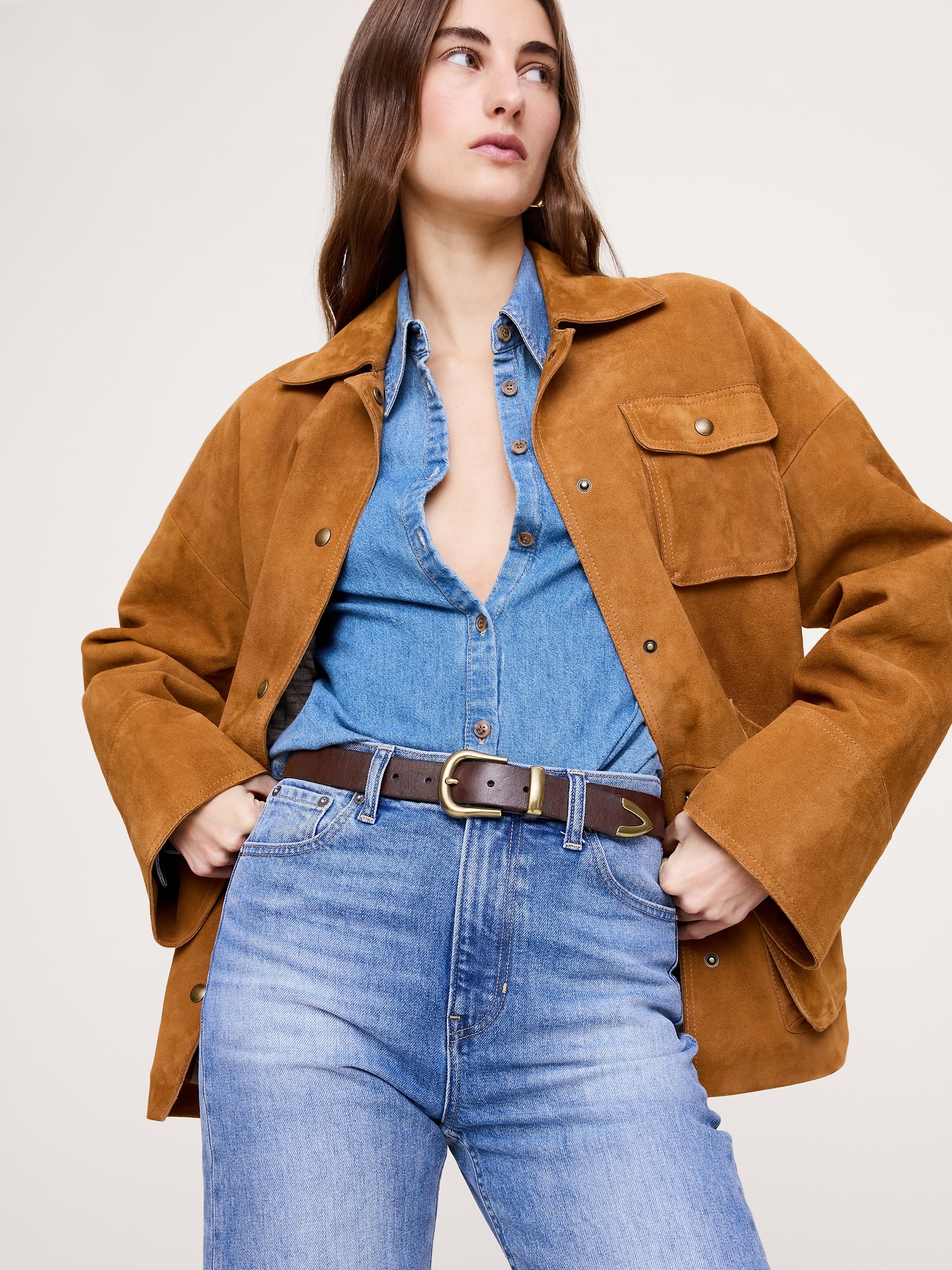 Image number 2 showing, Western Leather Belt