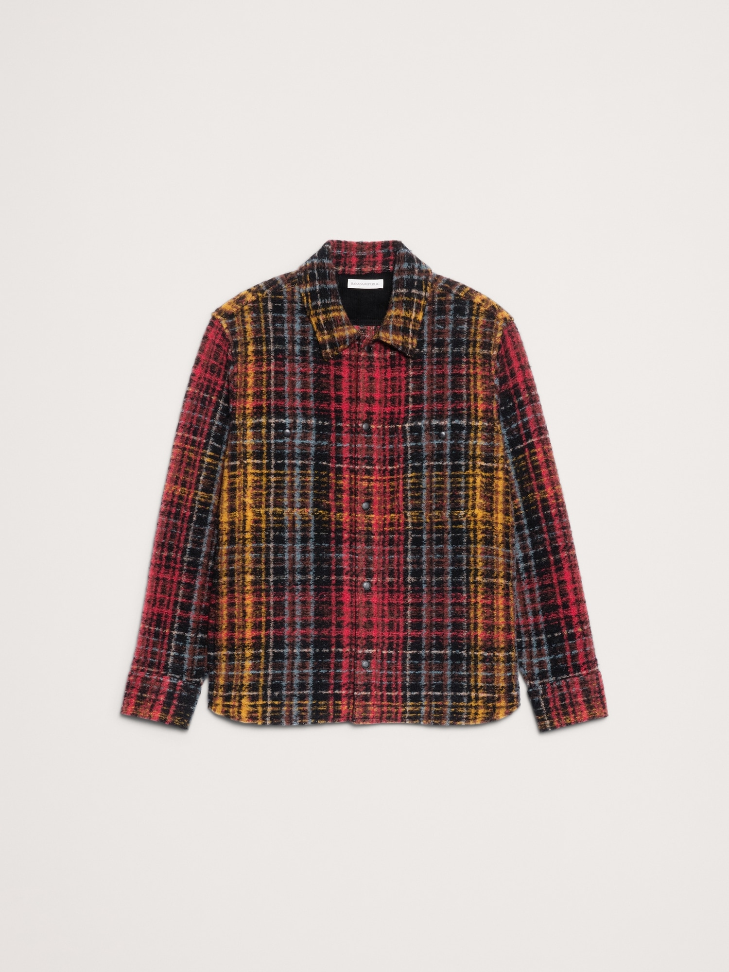 Image number 5 showing, Plaid Bouclé Shirt Jacket