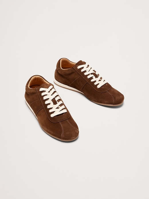 Italian Suede Sneaker | Banana Republic