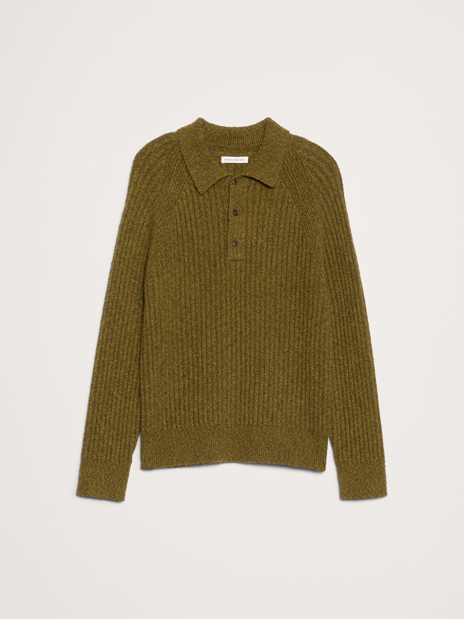 Image number 4 showing, Bouclé Ribbed Sweater Polo