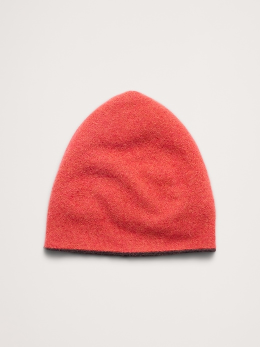 Reversible Brushed Wool-Cashmere Beanie