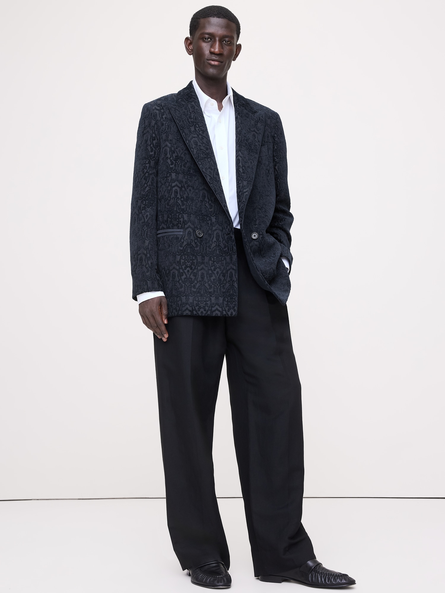 Image number 4 showing, Relaxed Jacquard Tuxedo Jacket