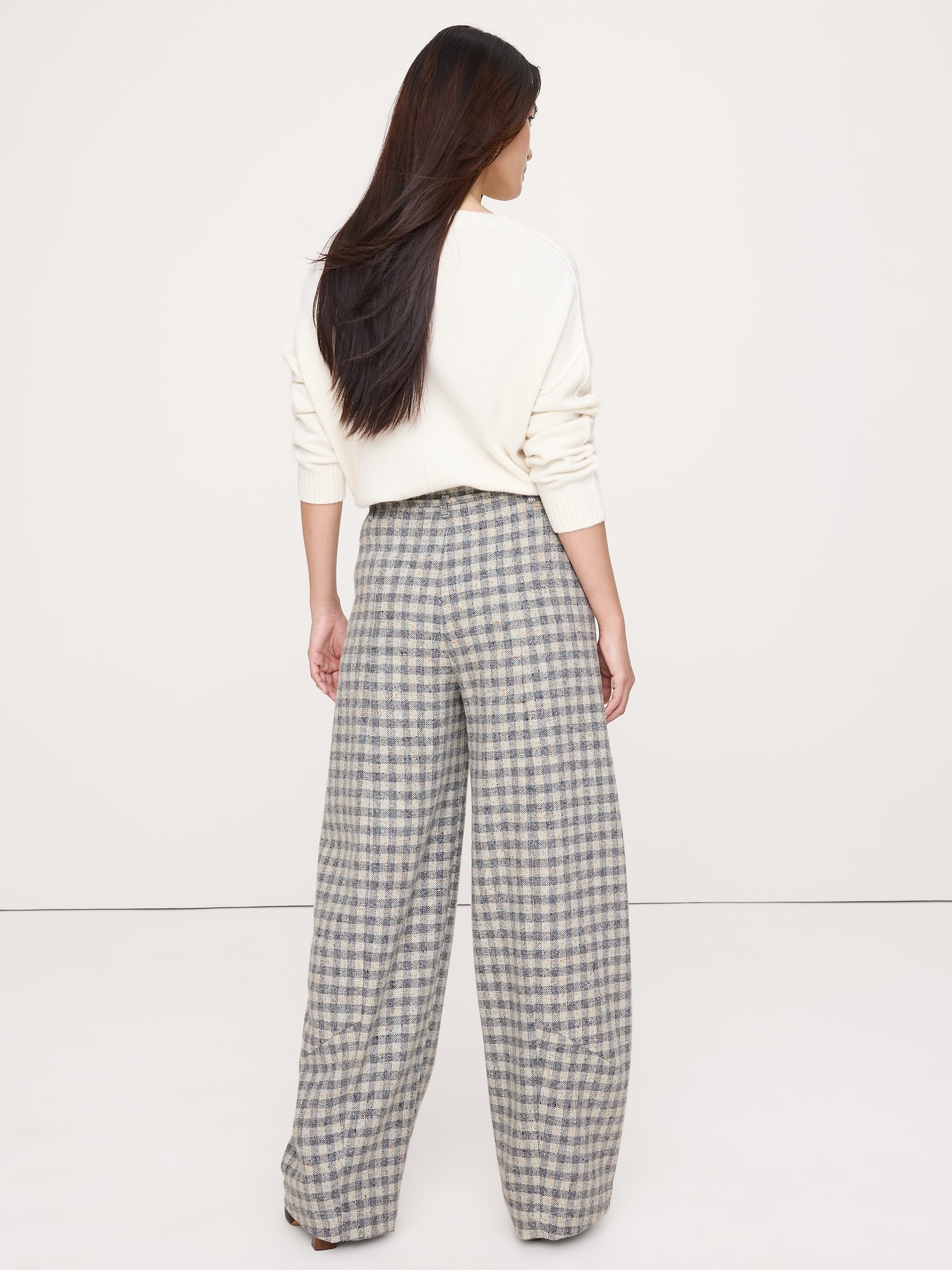 Image number 3 showing, Ultra-High Rise Relaxed Barrel Donegal Pant