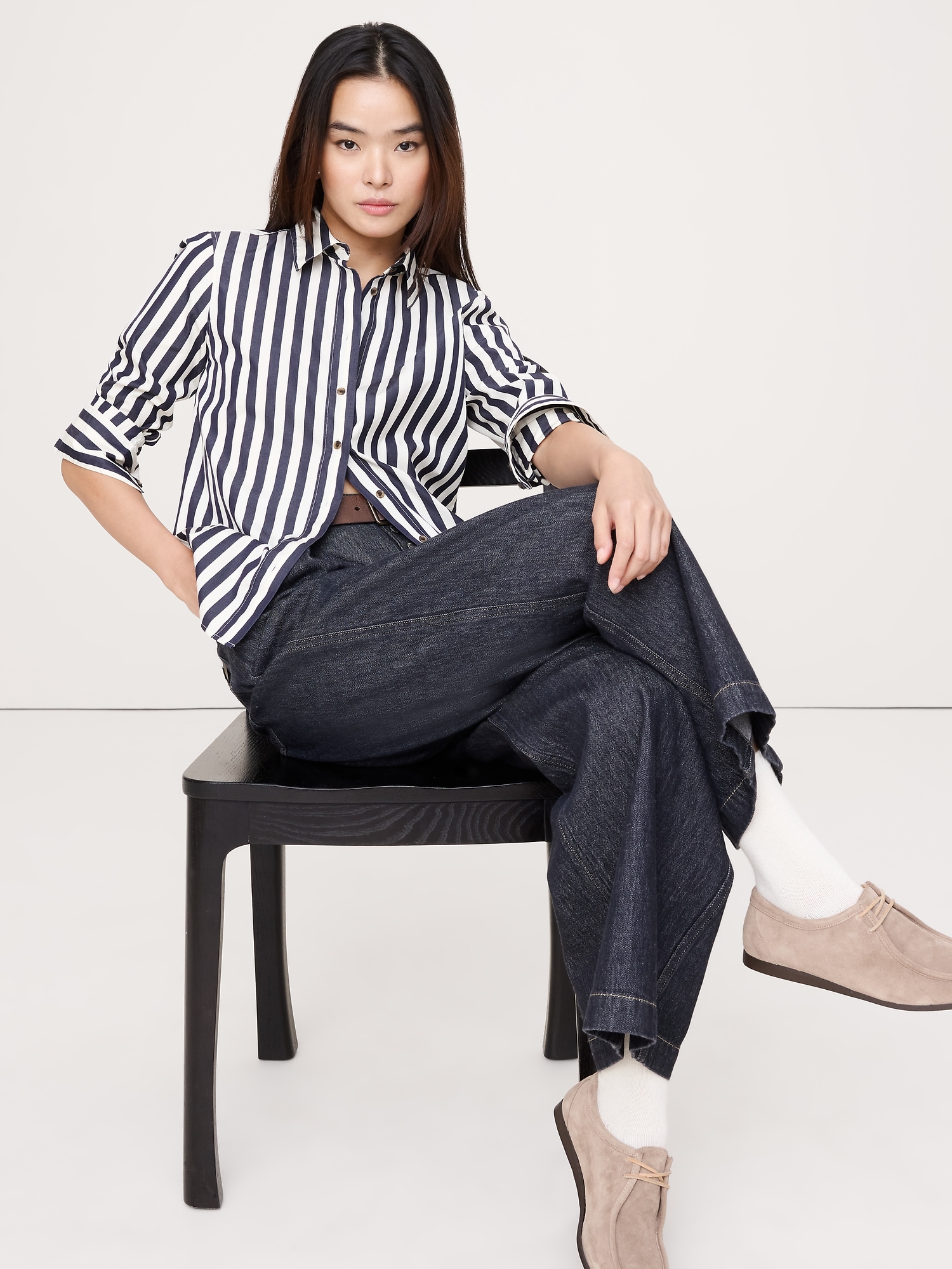 The Everyday Shirt - Bold Blue Stripe