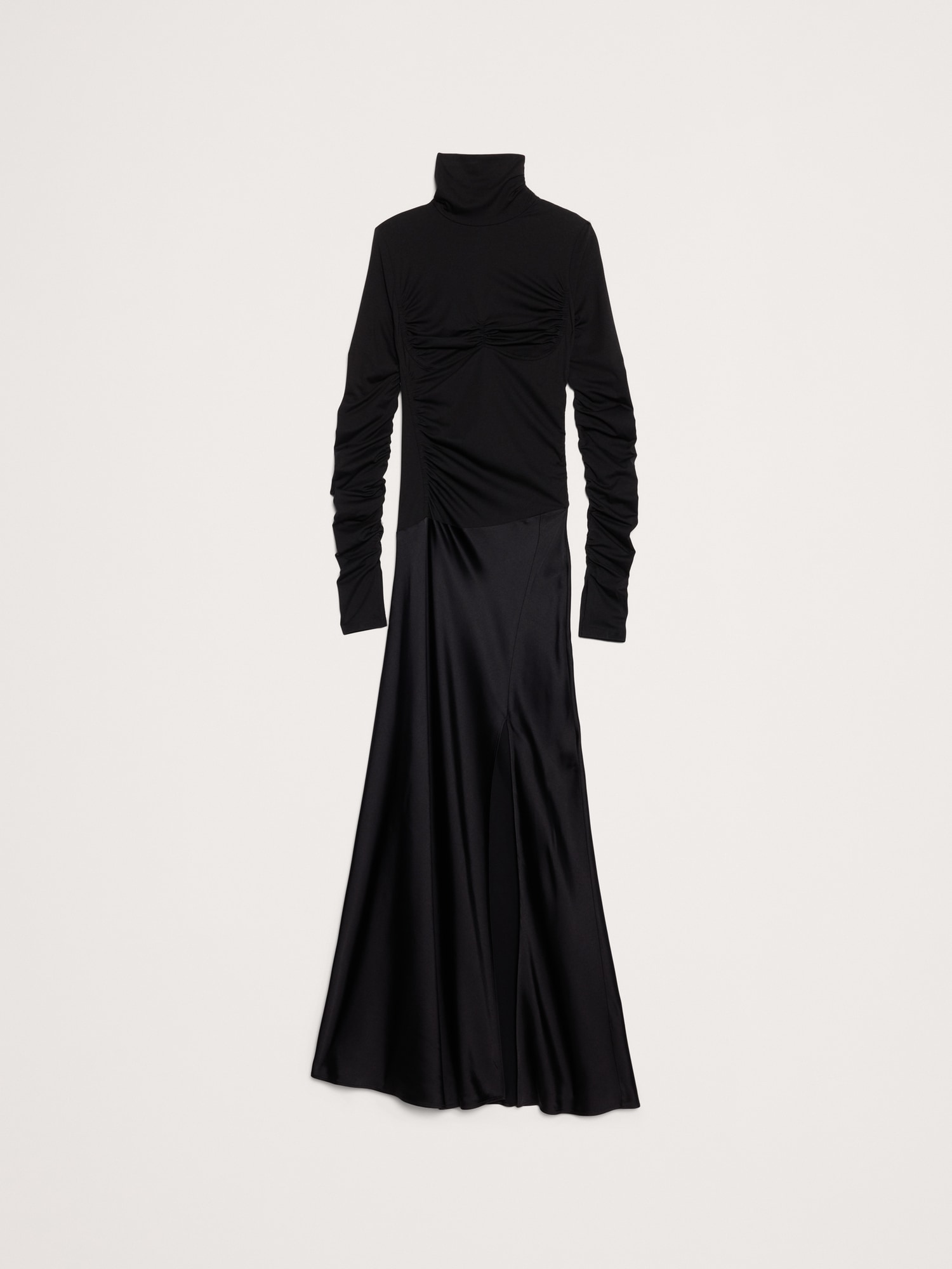 Image number 8 showing, Jersey & Stretch-Satin Ruched Maxi Dress