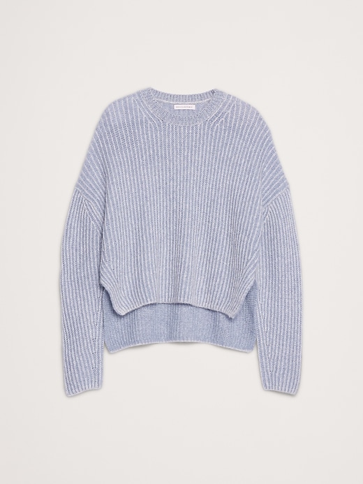 Alpaca-Wool Blend Ribbed Sweater | Banana Republic