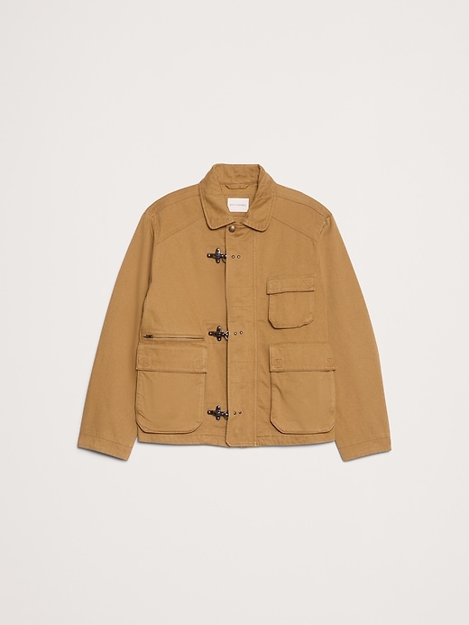 Cotton Fireman-Clasp Jacket | Banana Republic