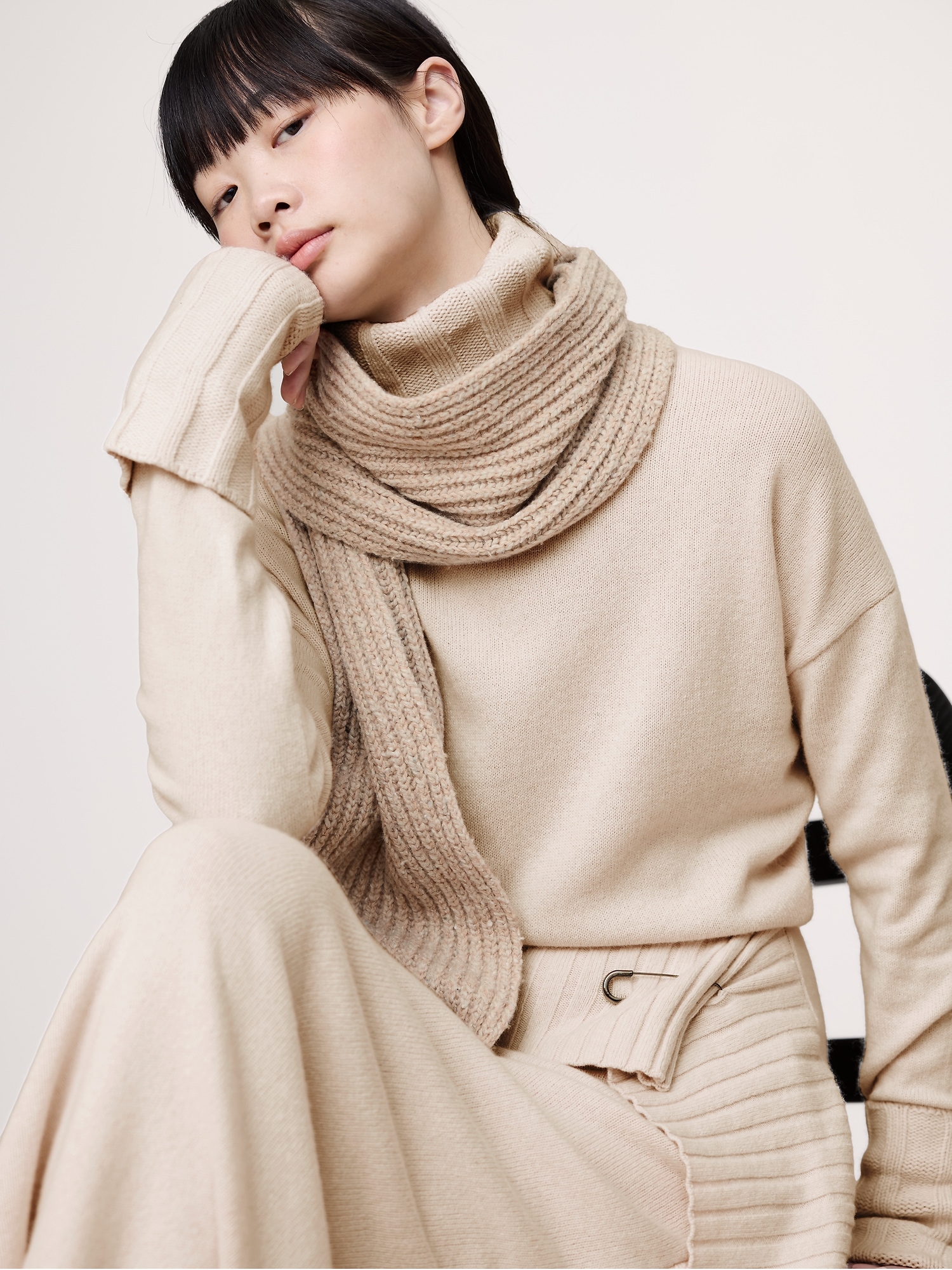 Image number 3 showing, Donegal Wool-Blend Extra-Long Scarf