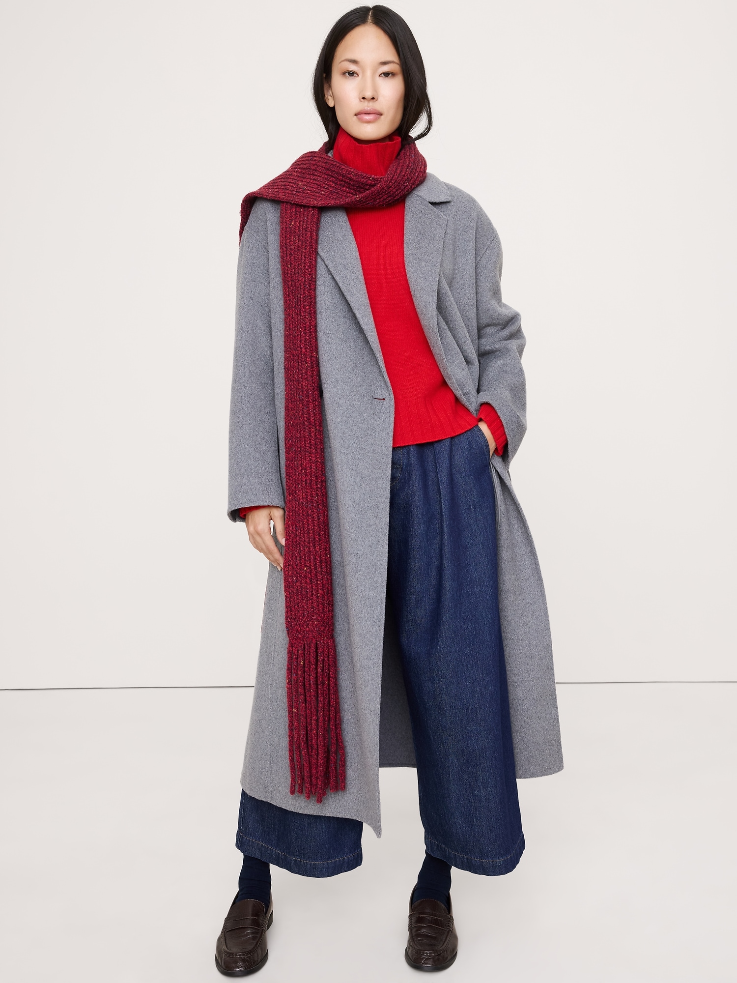 Image number 6 showing, Donegal Wool-Blend Extra-Long Scarf