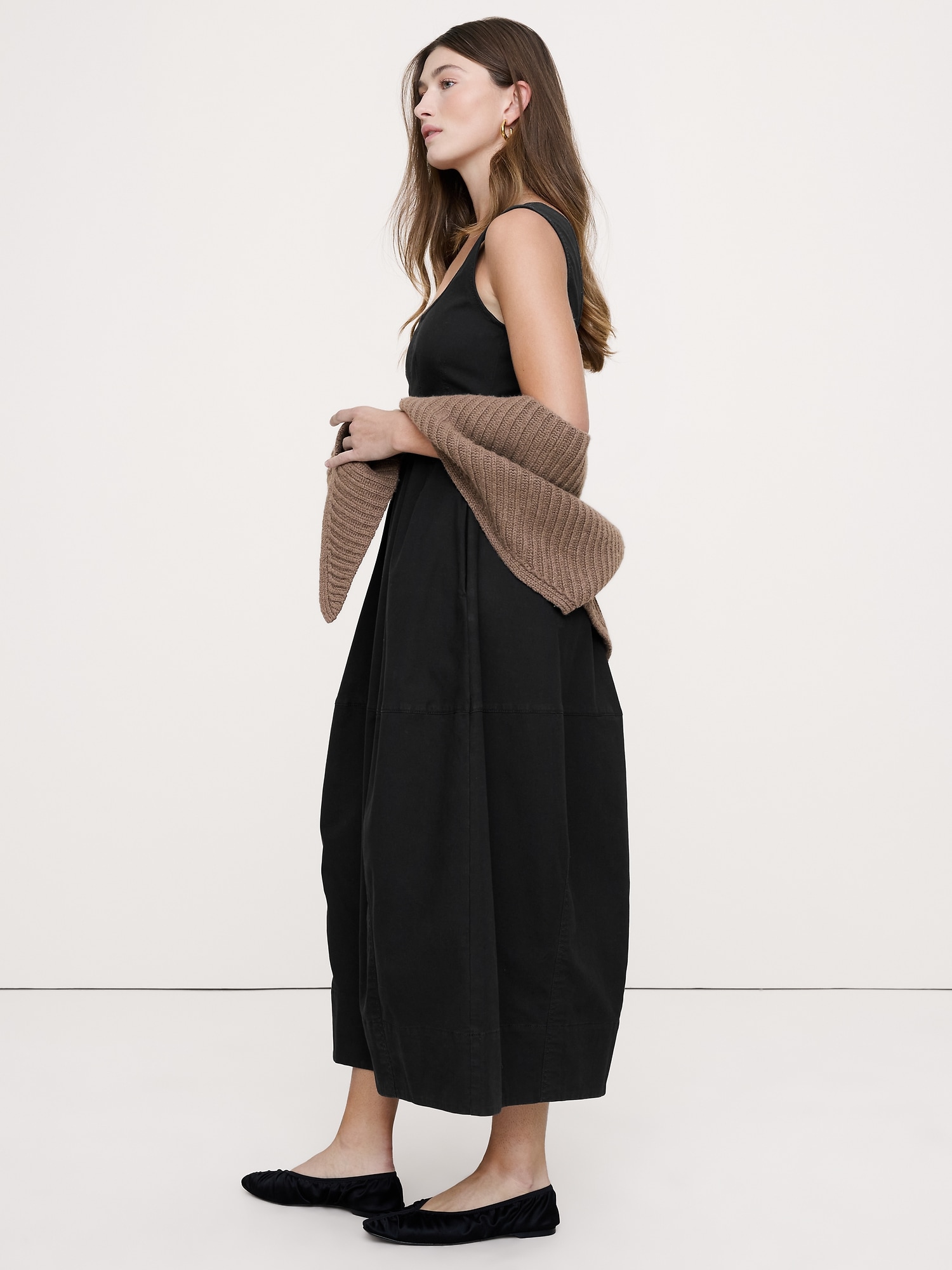 Image number 4 showing, Merino-Cotton Triangle Scarf