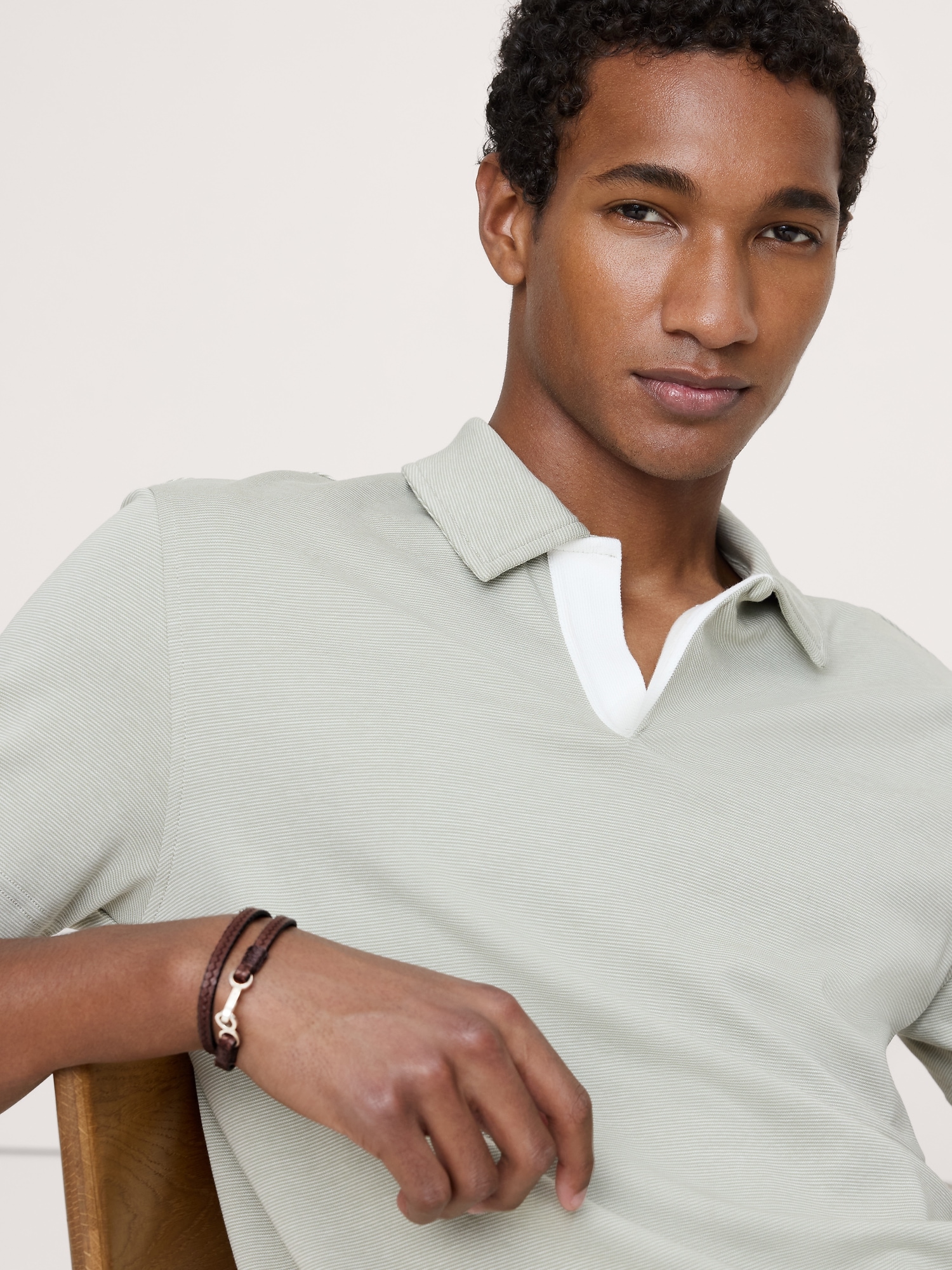 Image number 2 showing, Embossed Leather Double Wrap by Caputo & Co