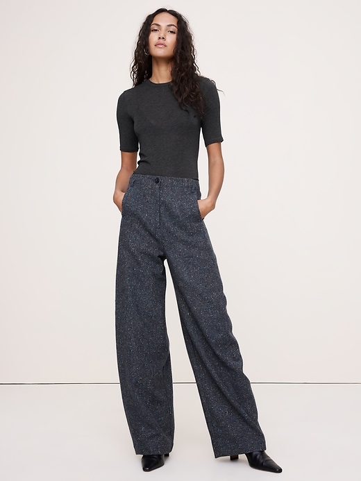 Sheer Lyocell-Wool Polo