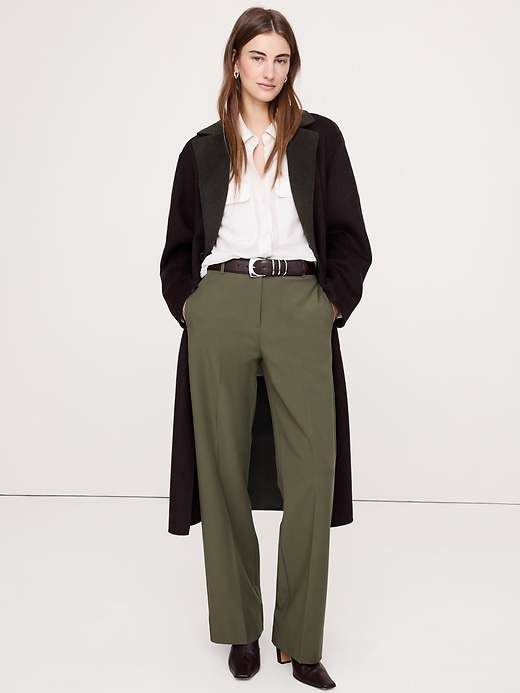 High-Rise Modern Straight City Stretch Pant