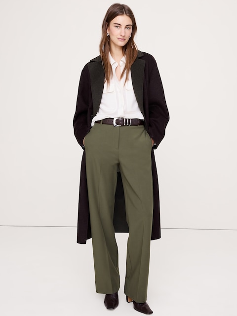 Ultra High-Rise Modern Straight City Stretch Pant