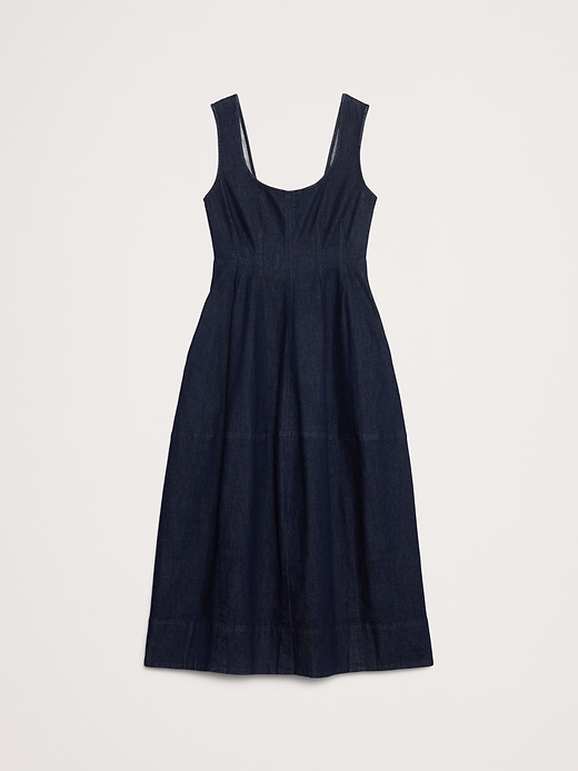 Image number 5 showing, Denim Barrel Midi Dress