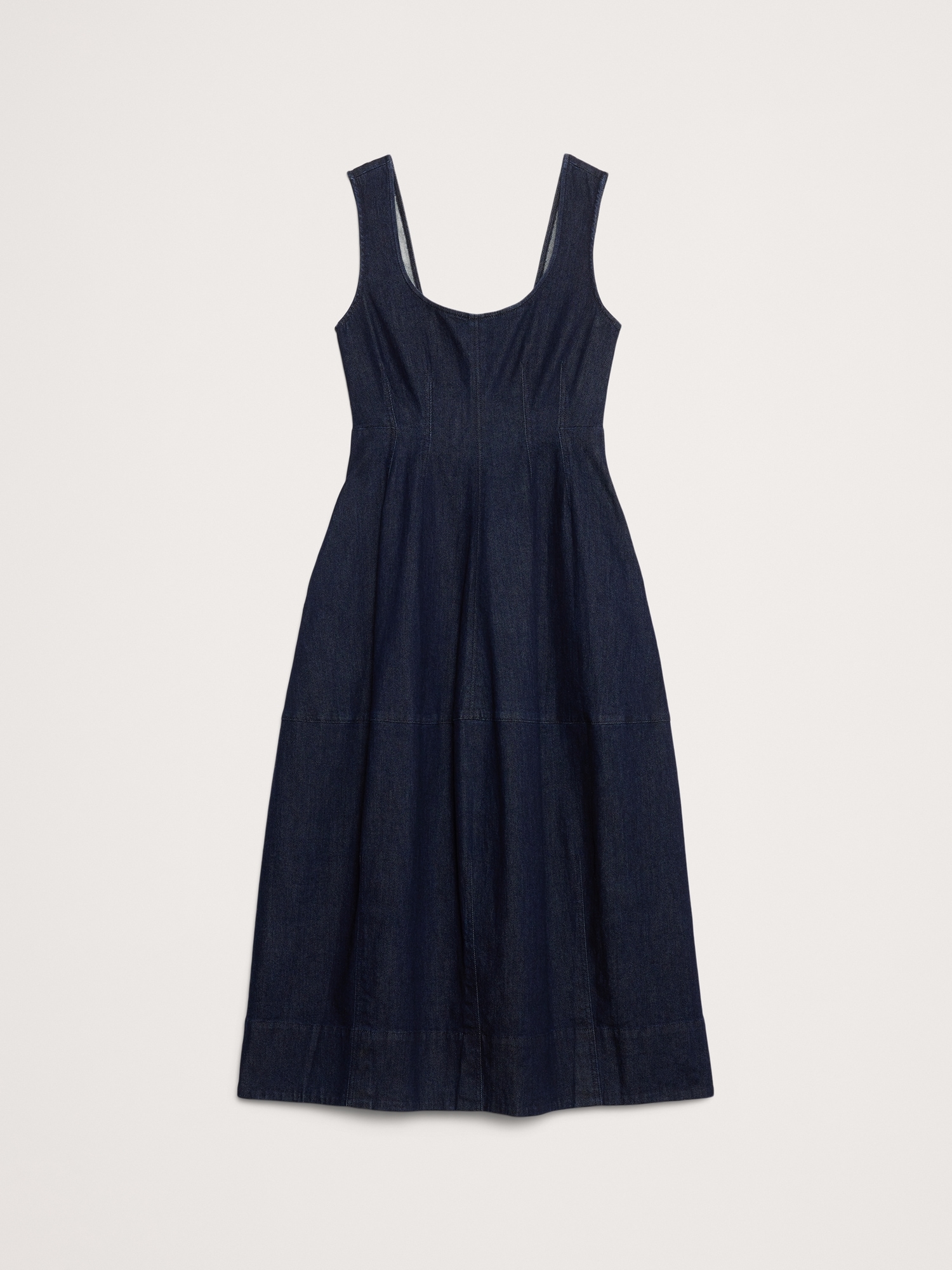 Image number 5 showing, Denim Barrel Midi Dress