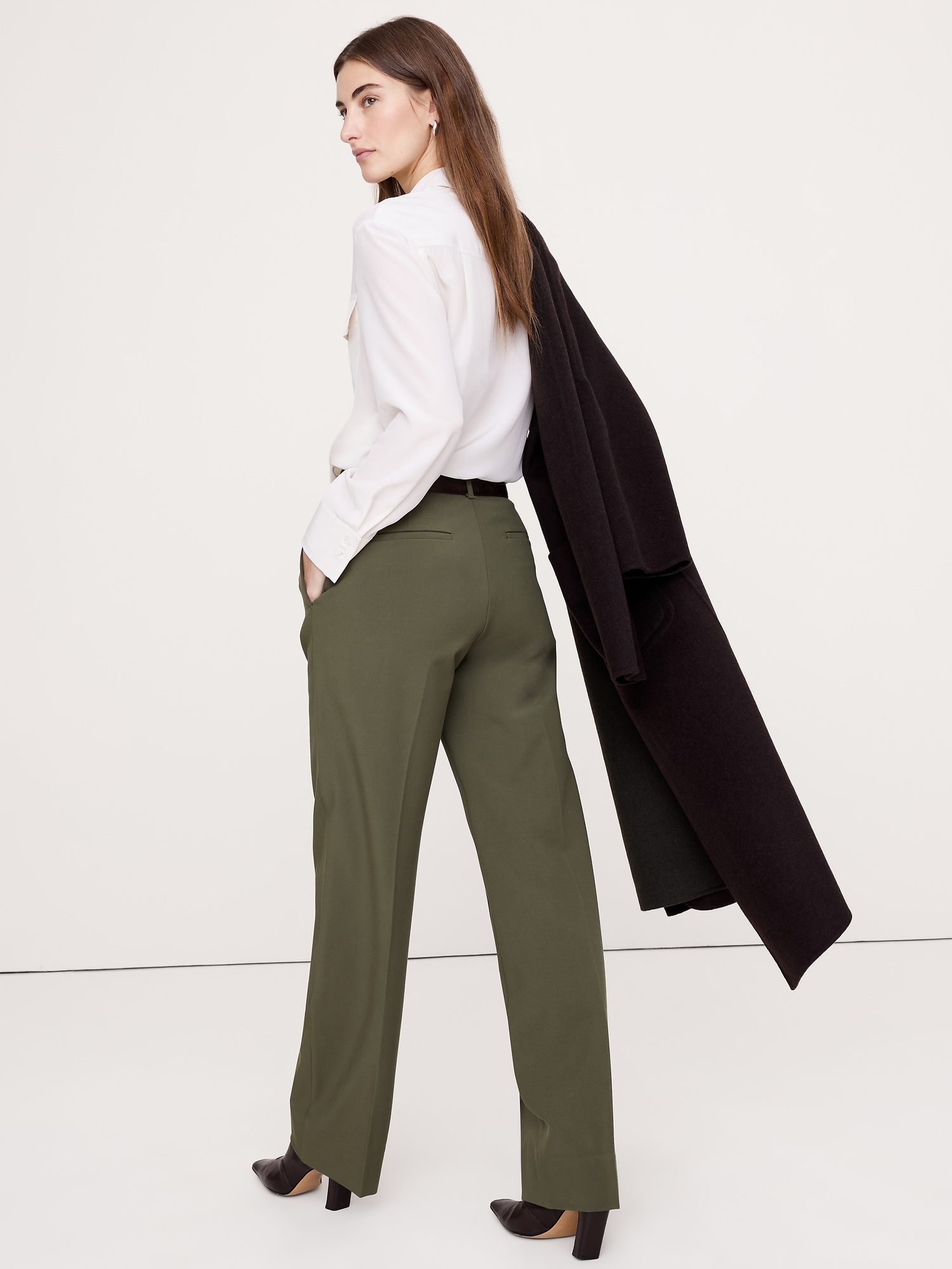 Image number 3 showing, High-Rise Modern Straight City Stretch Pant