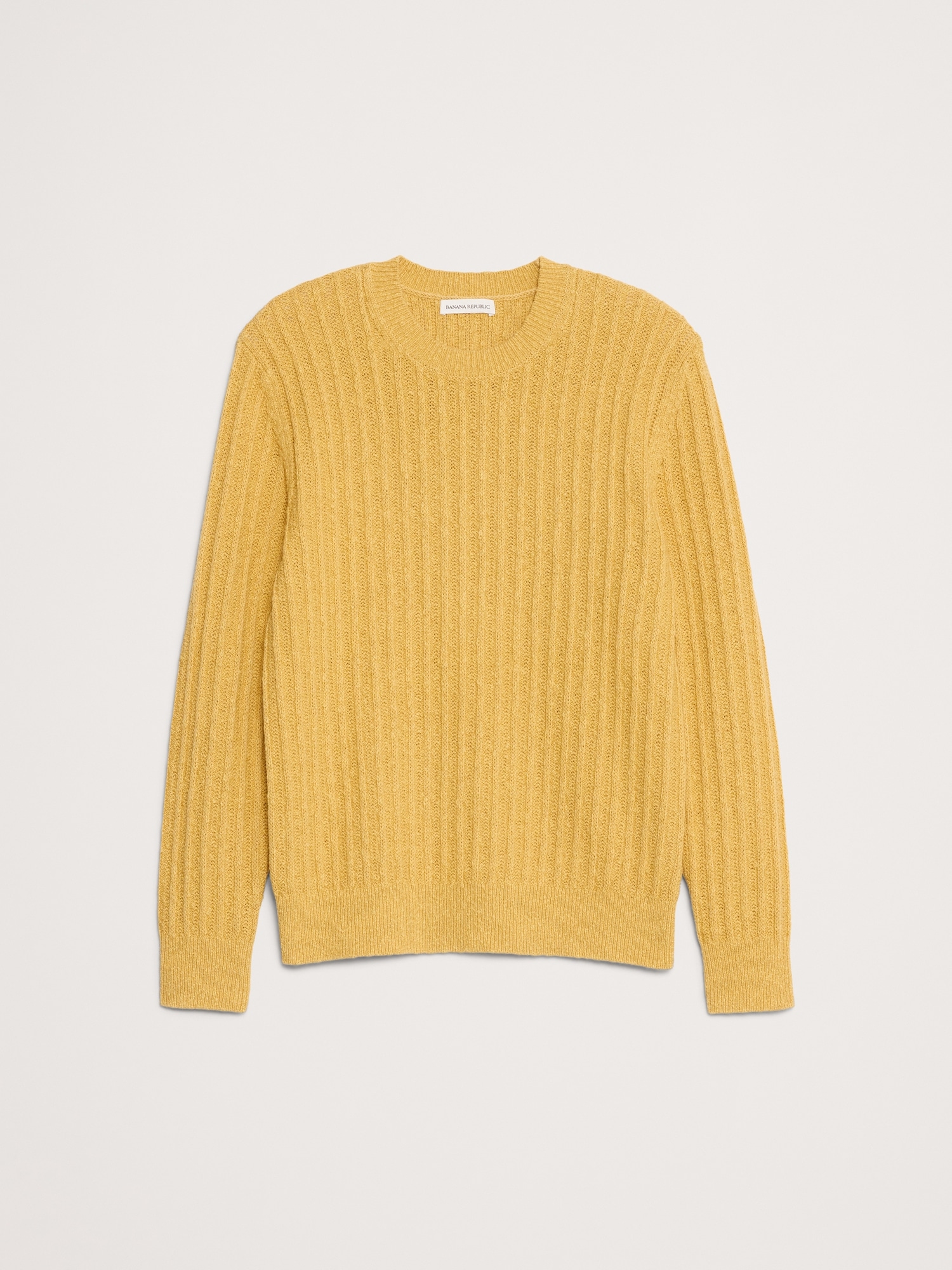 Image number 4 showing, Cotton-Linen Blend Crew-Neck Sweater