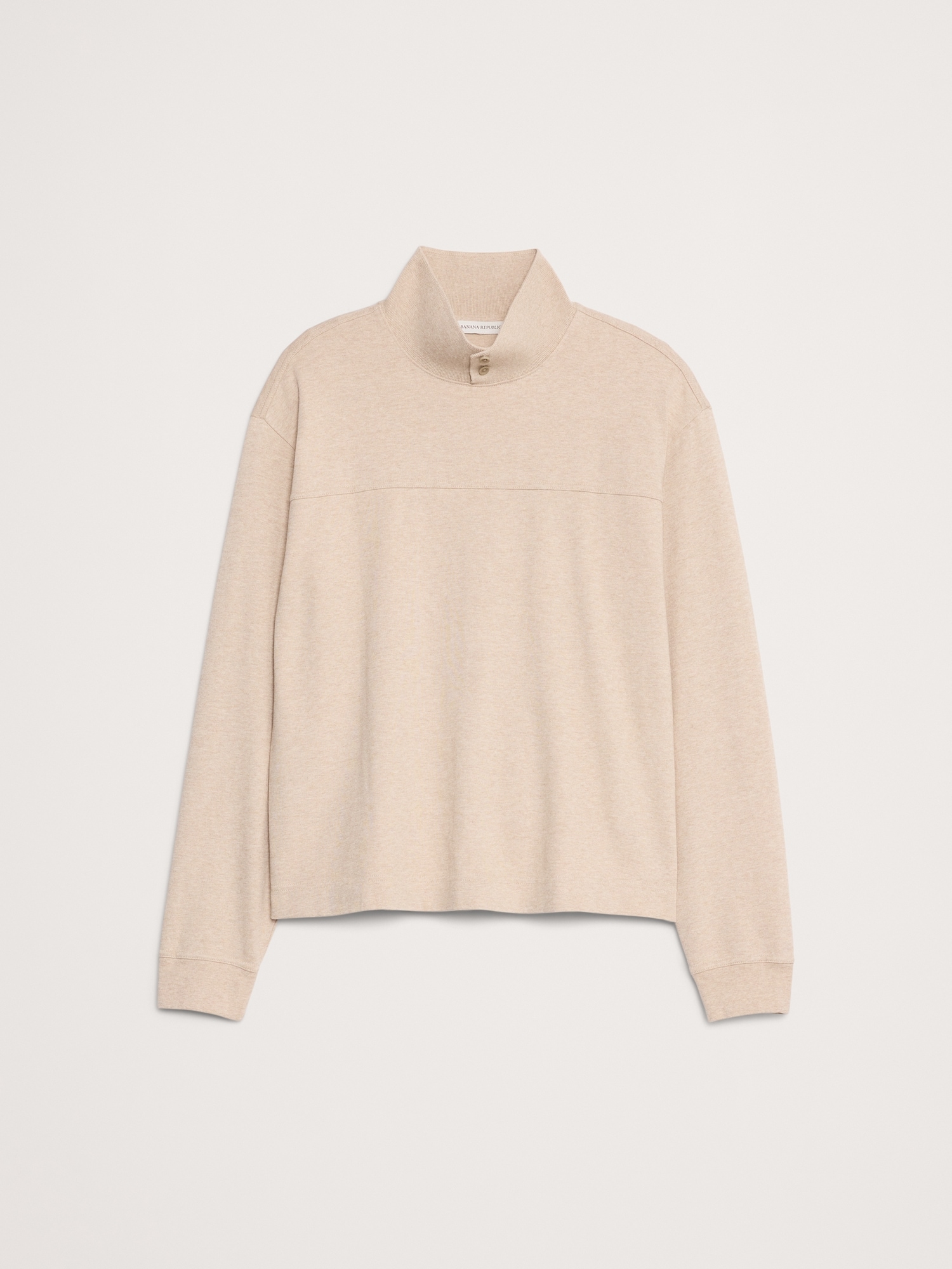 Image number 4 showing, Cotton Fleece Mock Neck Sweatshirt
