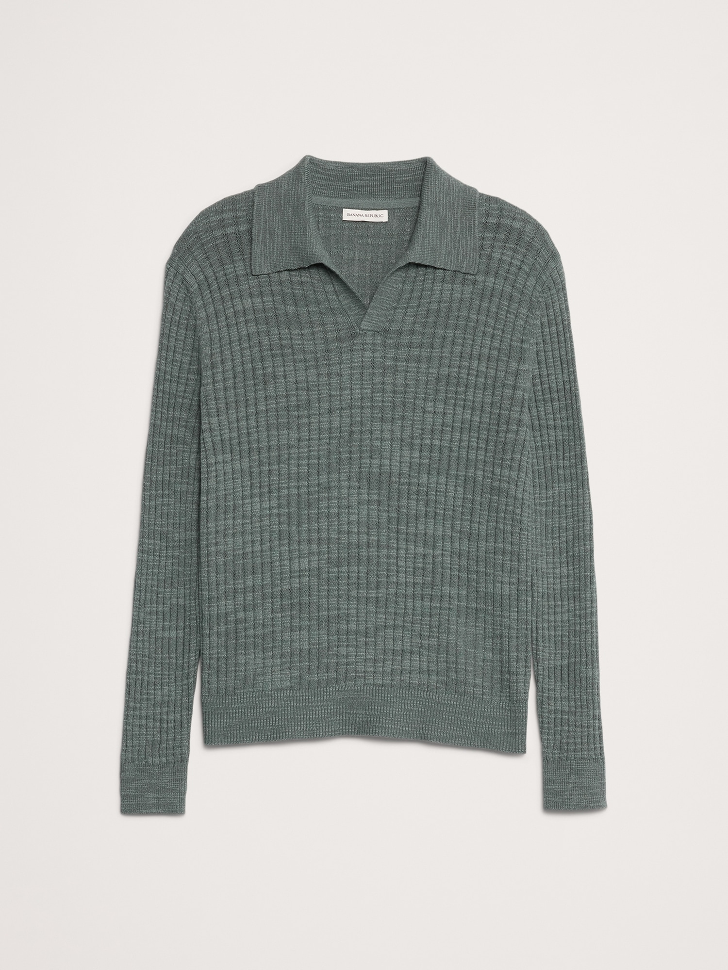 Image number 4 showing, Linen-Cotton Slub Sweater Polo