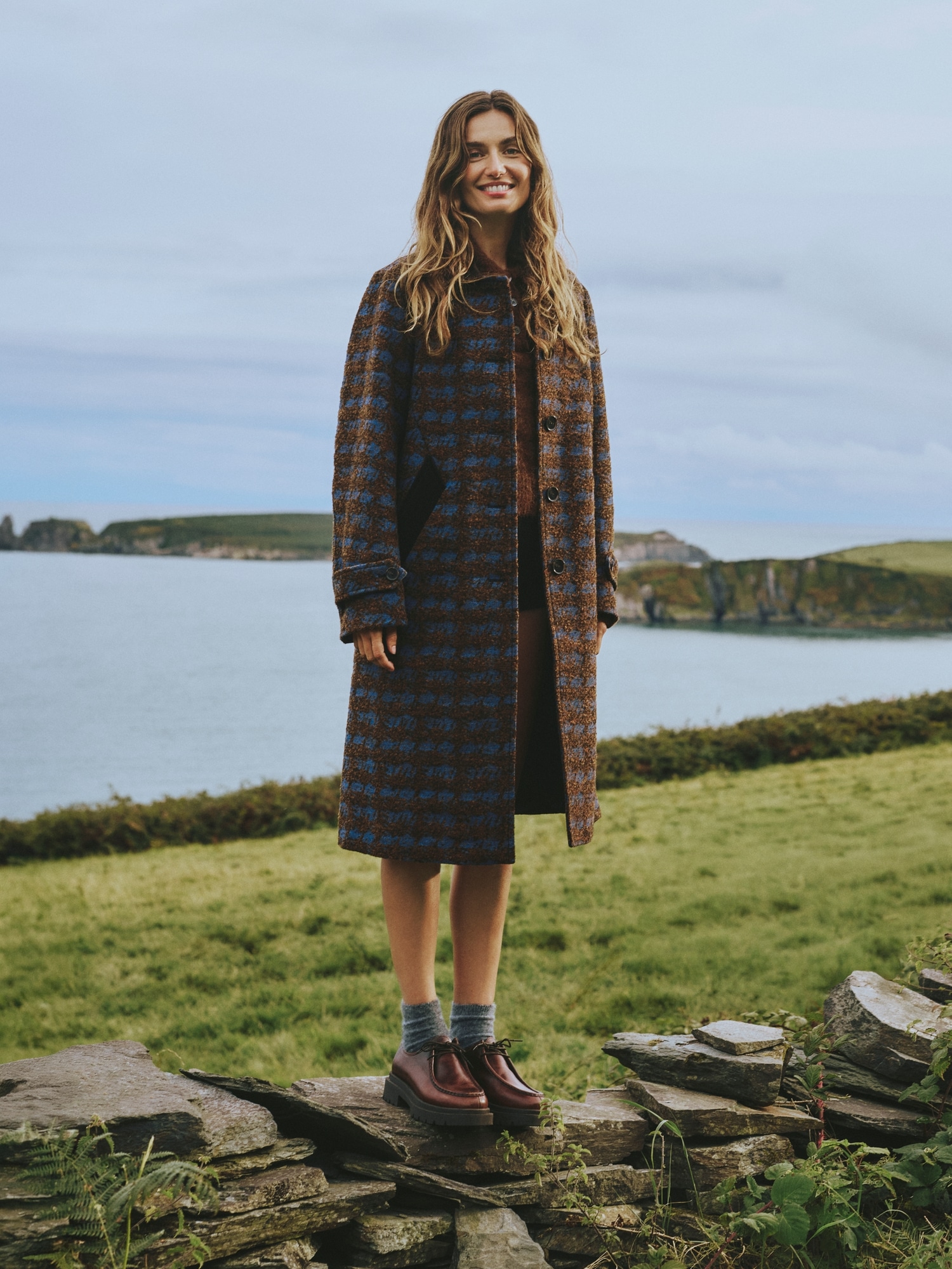 Image number 8 showing, Italian Jacquard Overcoat