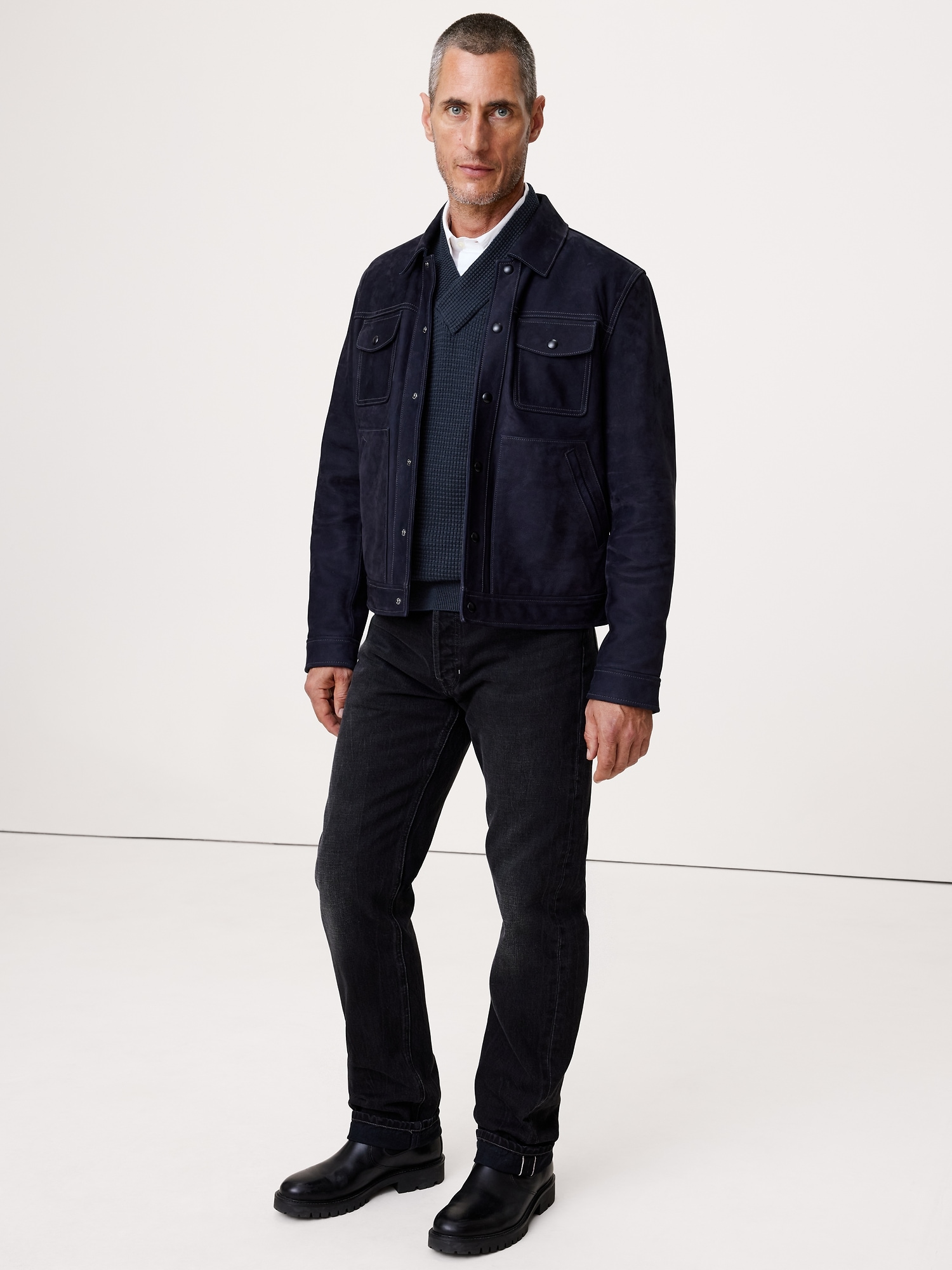 Image number 3 showing, Cotton Thermal-Knit V-Neck Sweater