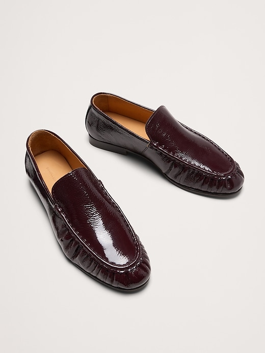 Leather Moc-Toe Loafer