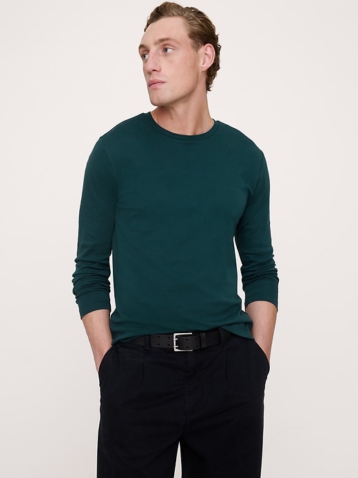 Luxury-Touch Long-Sleeve T-Shirt