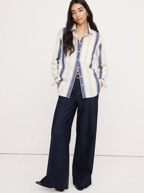 The Oversized Shirt in Cotton Poplin