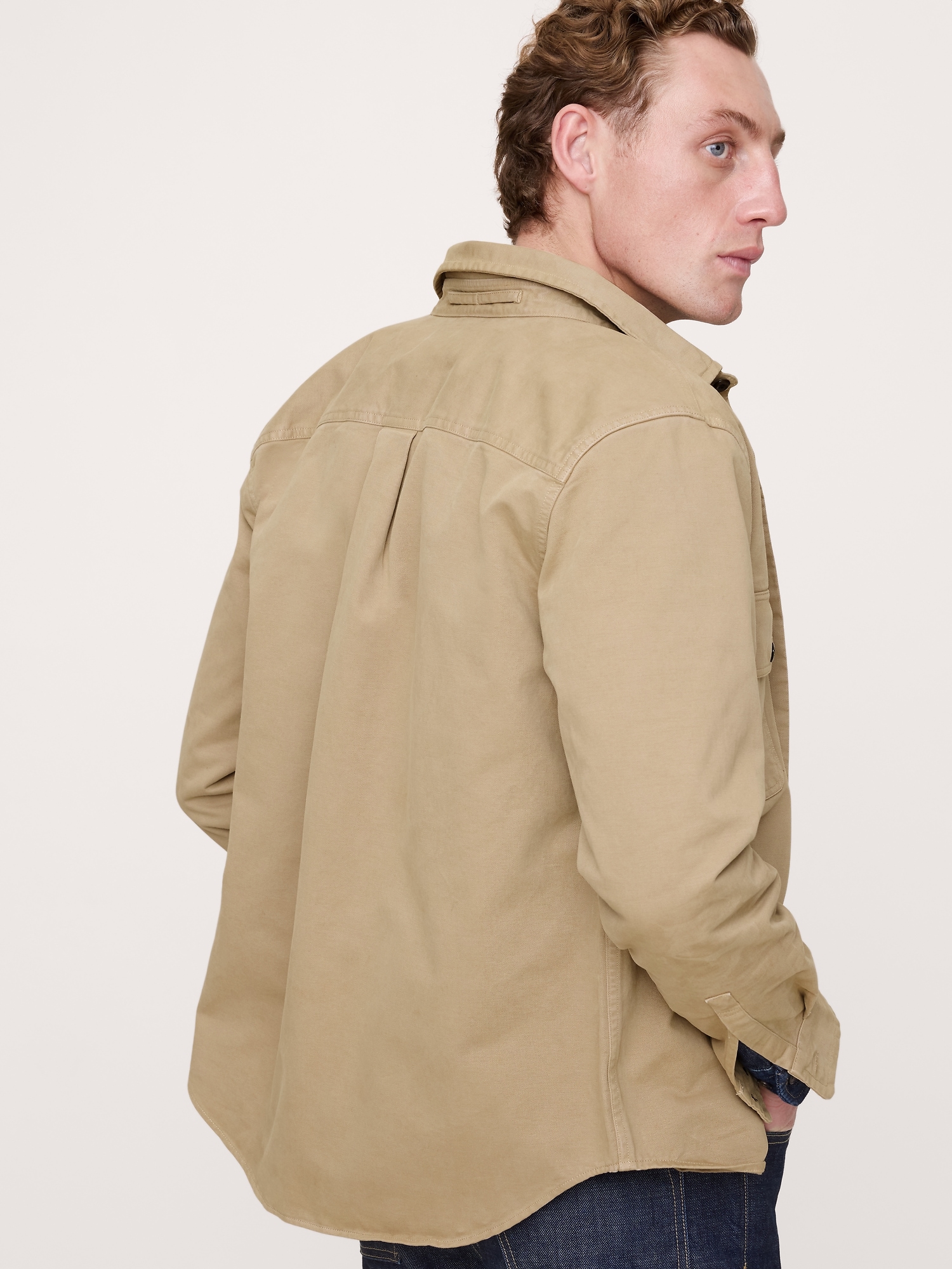 Image number 3 showing, Cotton Twill Shirt Jacket