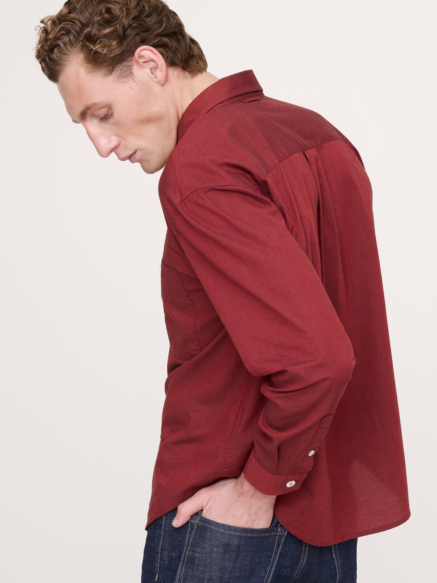 Image number 2 showing, Relaxed-Fit Washed Cotton Poplin Shirt