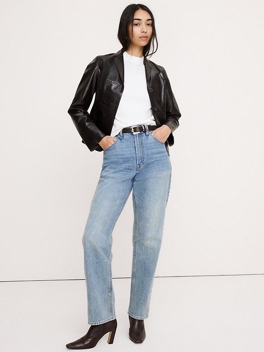 Vintage Cotton Mock-Neck T-Shirt