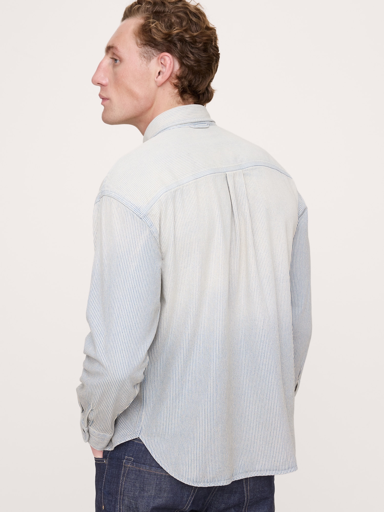 Image number 3 showing, Relaxed-Fit Washed Denim Shirt