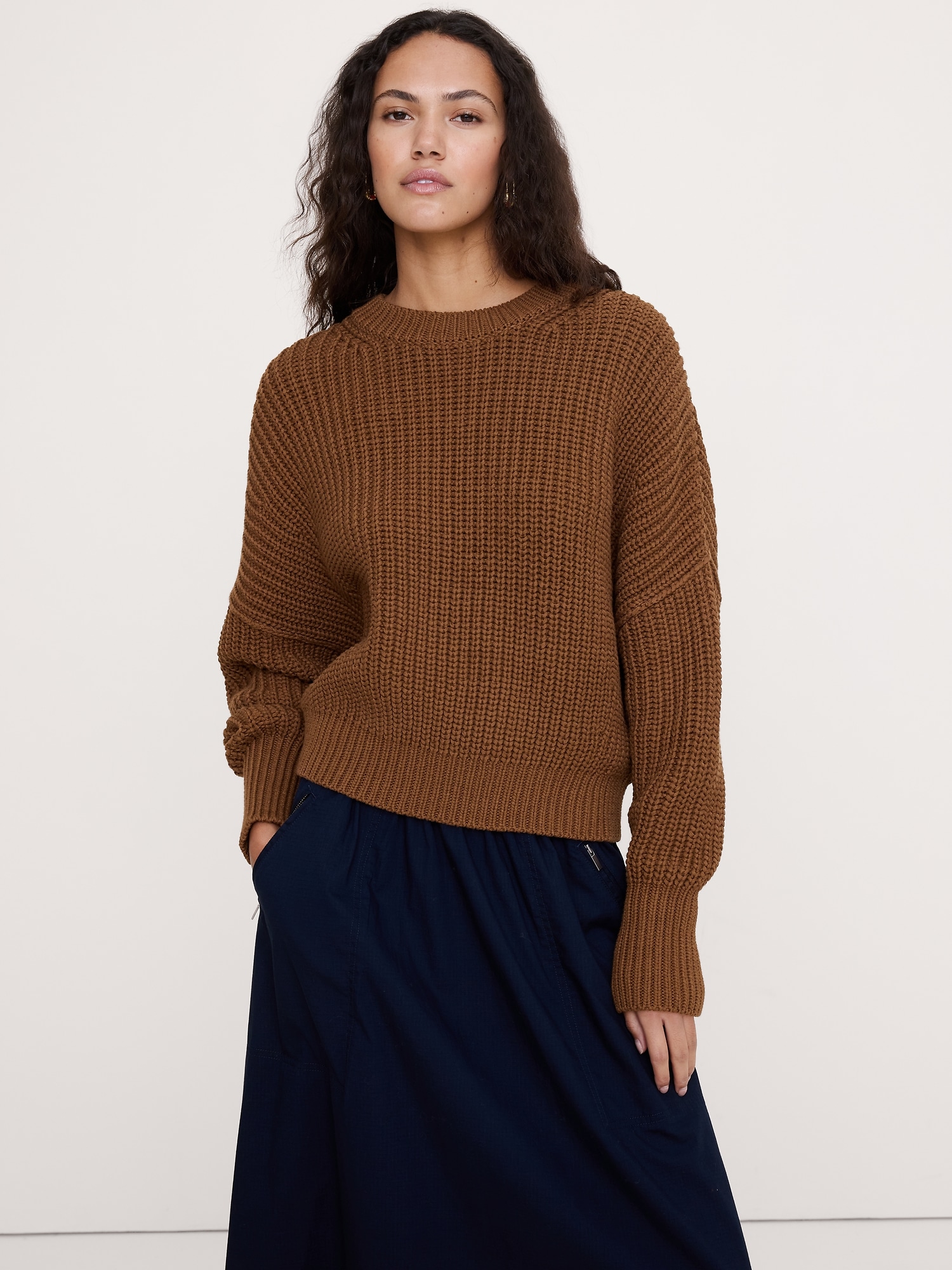 Cotton Crew-Neck Sweater