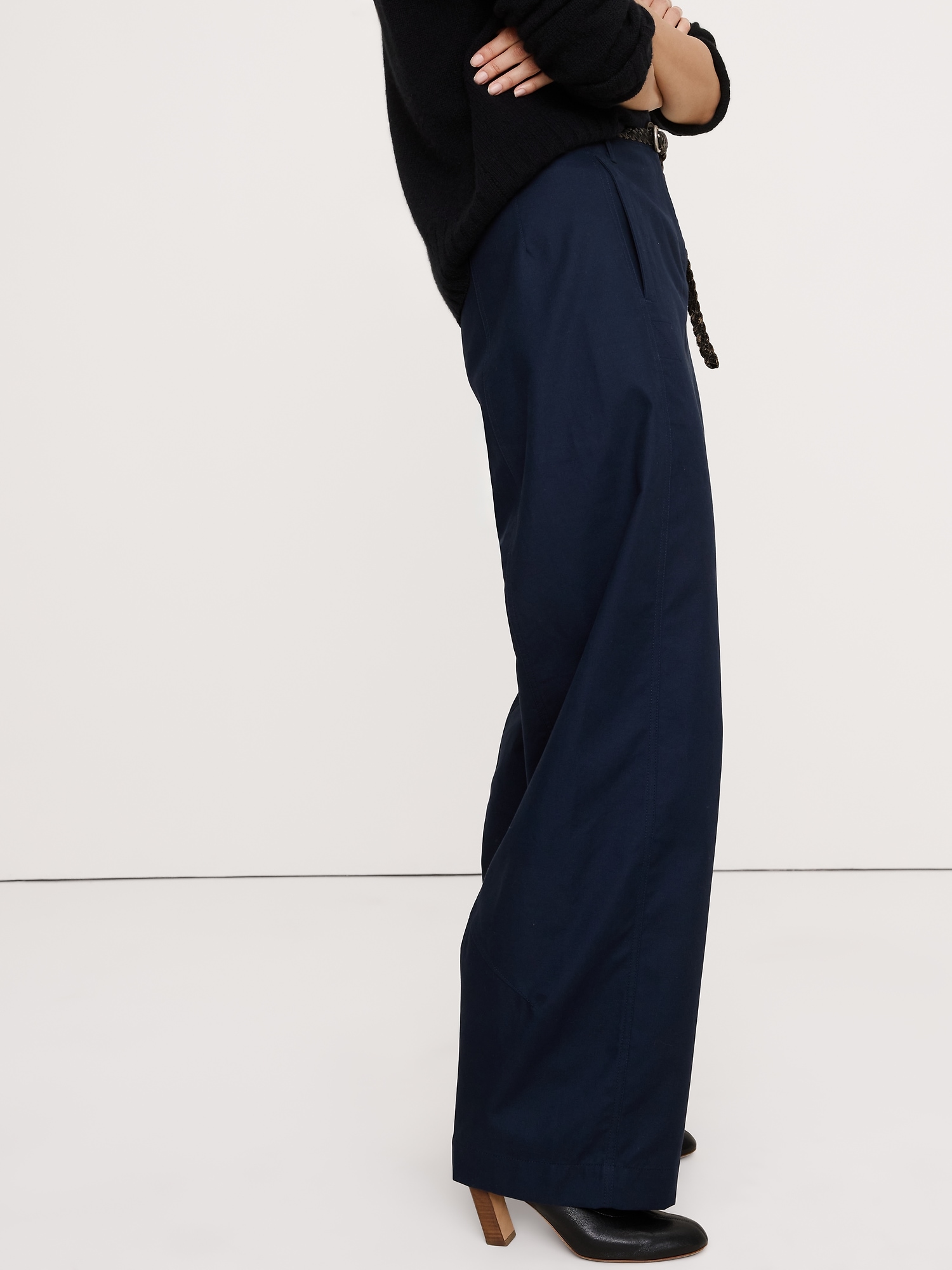 Image number 4 showing, Ultra-High Rise Barrel Soft Chino