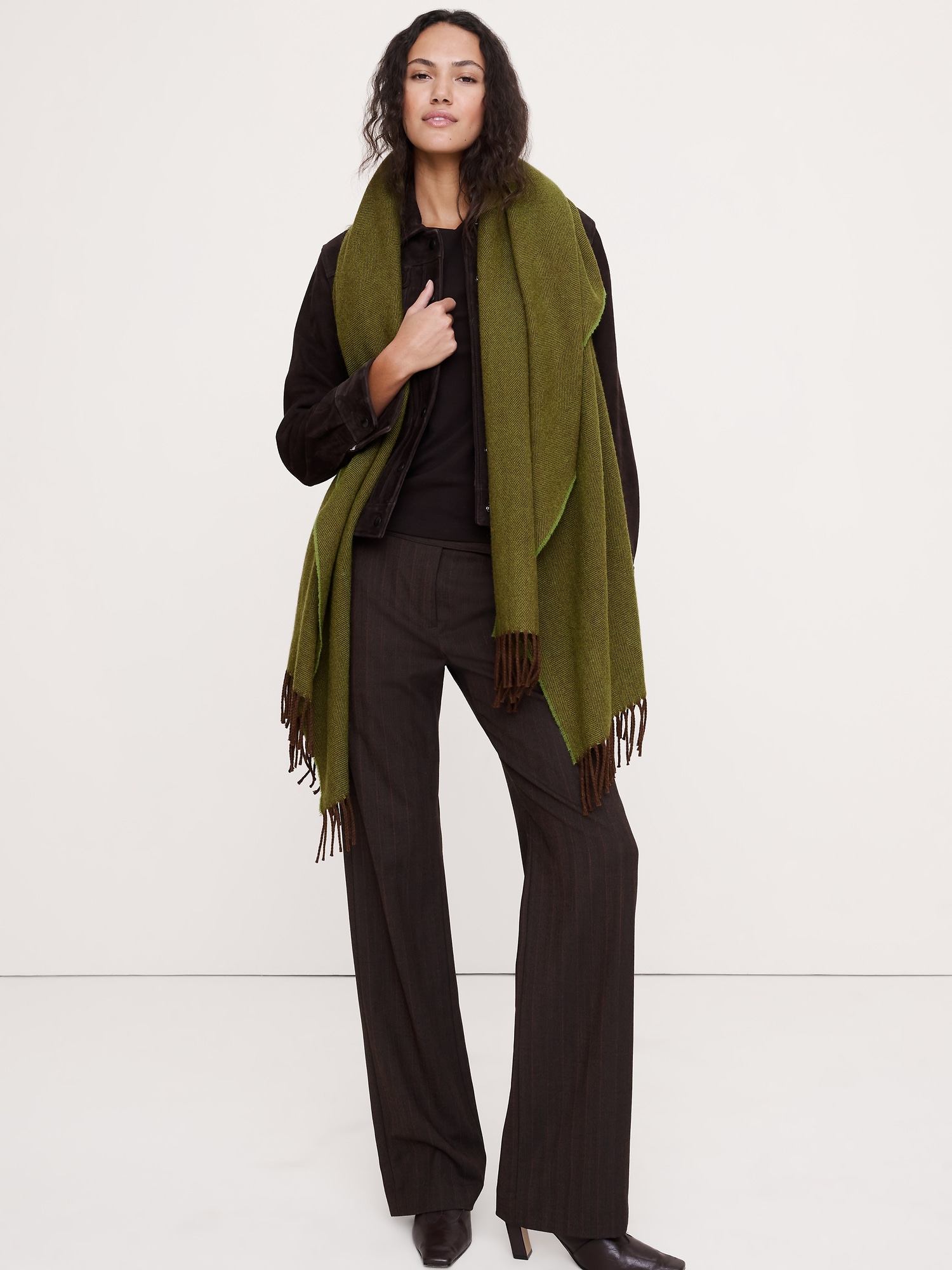 Image number 2 showing, Merino Lambswool Wrap by McNutt of Donegal