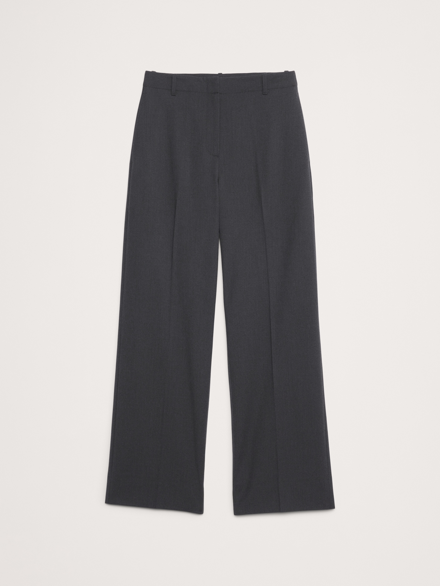 Image number 5 showing, High-Rise Modern Straight Italian Wool Pant