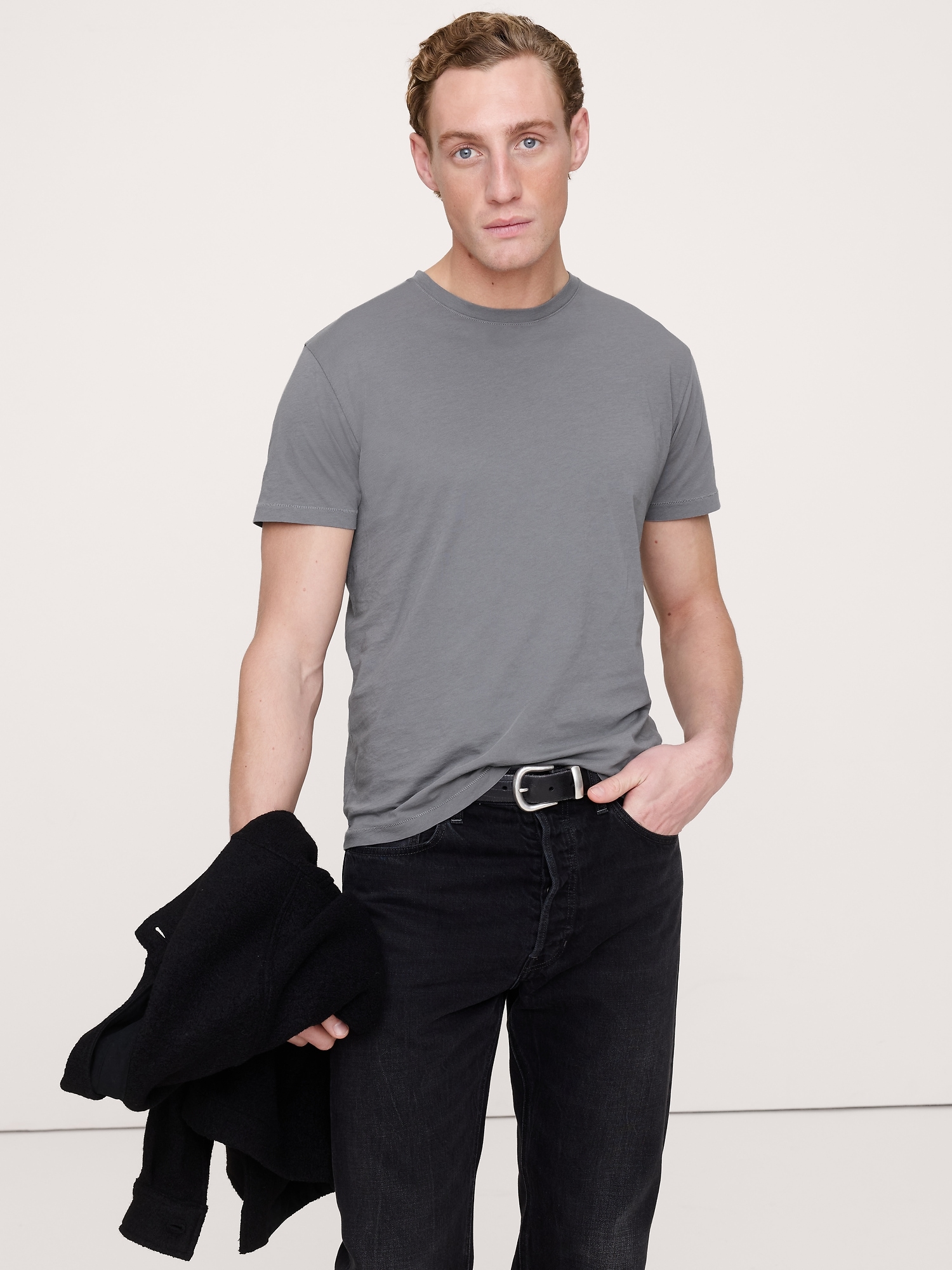 Lightweight Cotton Crew-Neck T-Shirt