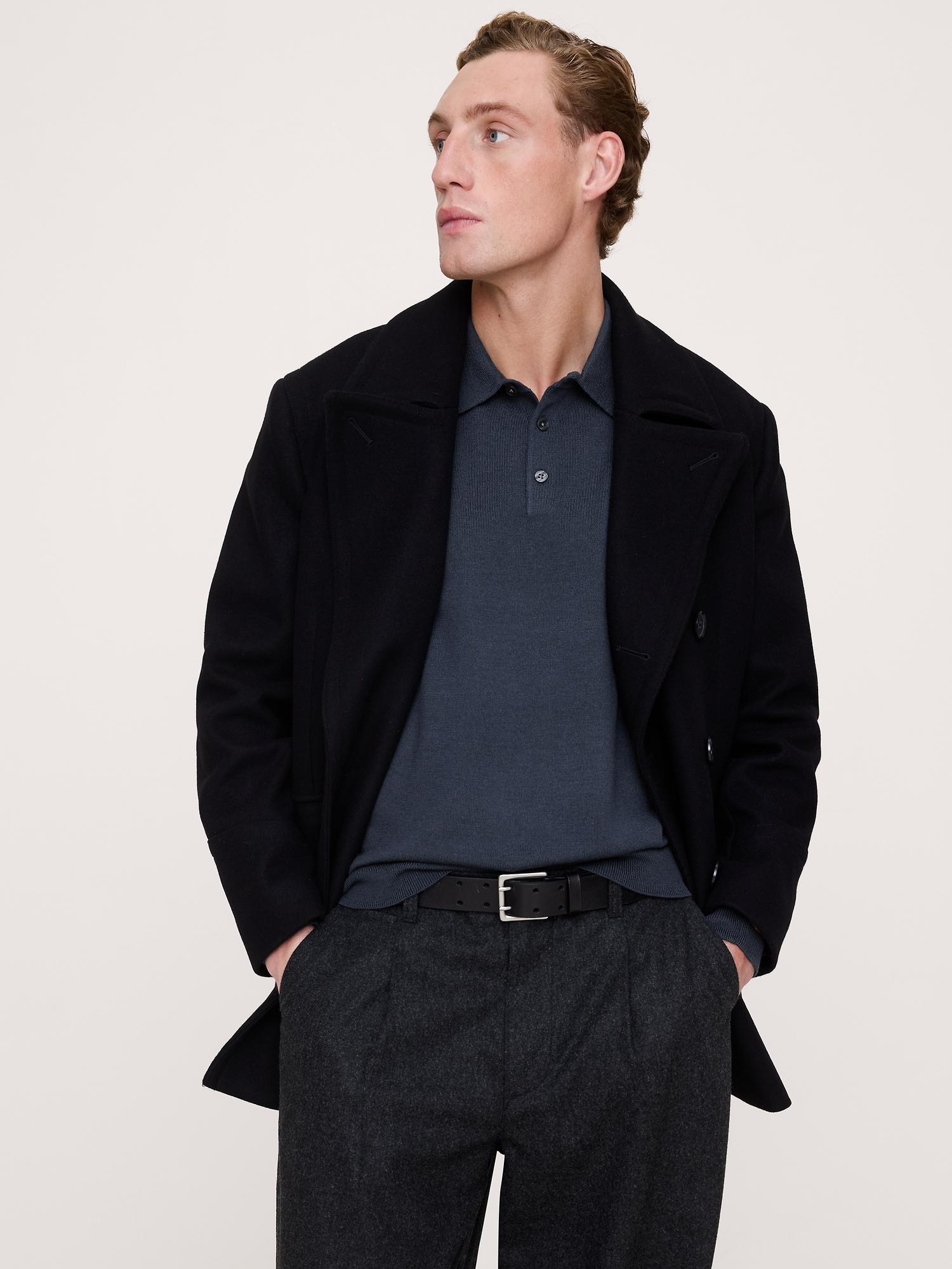Image number 7 showing, Merino Long-Sleeve Sweater Polo