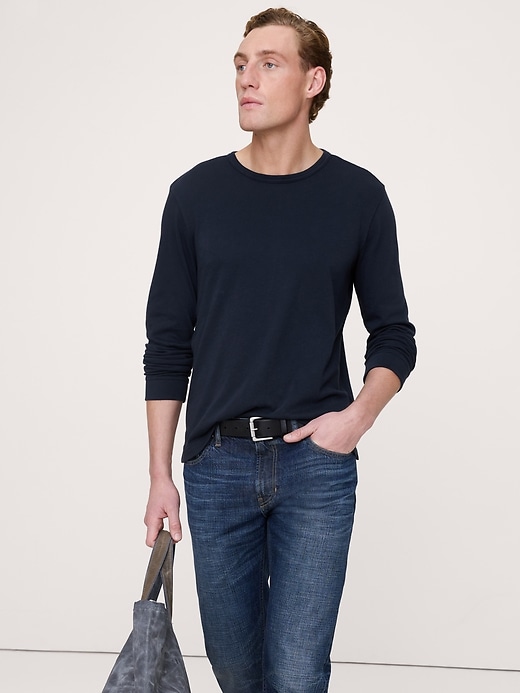 Cotton Jersey Long-Sleeve T-Shirt