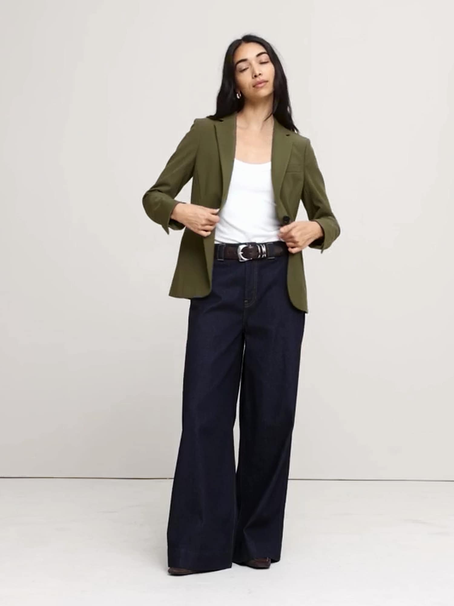 Slim City Stretch Blazer-Banana Republic|29956