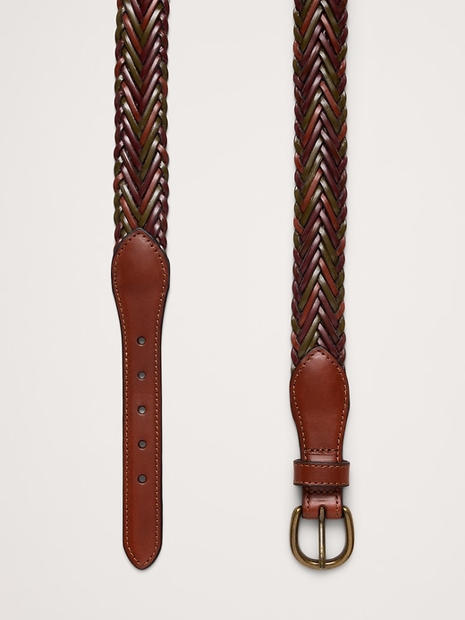 Braided Leather Belt | Banana Republic display picture 3