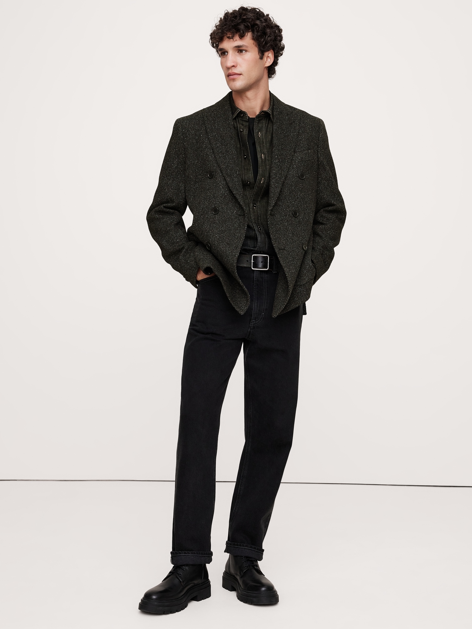 Image number 2 showing, Italian Tweed Double-Breasted Sport Coat